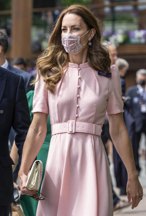 Wimbledon, Kate Middleton in abito rosa alla Finale del torneo di tennis Wimbledon, Kate Middleton in abito rosa alla Finale del torneo di tennis
