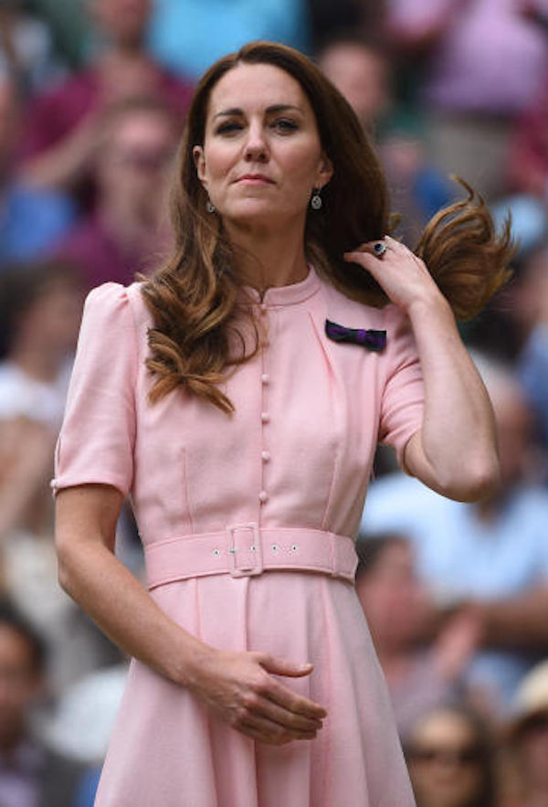 Wimbledon, Kate Middleton in abito rosa alla Finale del torneo di tennis Wimbledon, Kate Middleton in abito rosa alla Finale del torneo di tennis