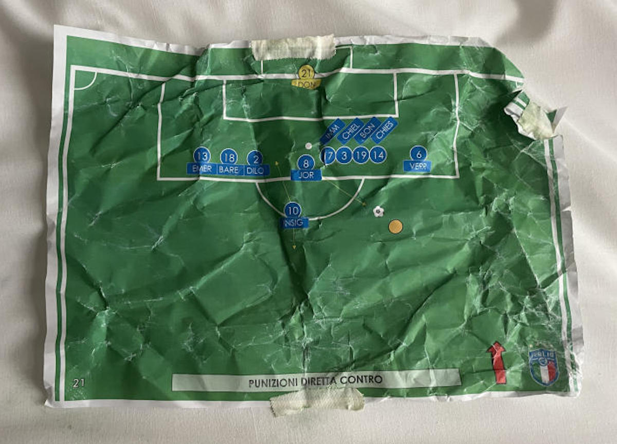 Spogliatoio squadra di calcio italiana,stadio di Wembley dopo vittoria Europei