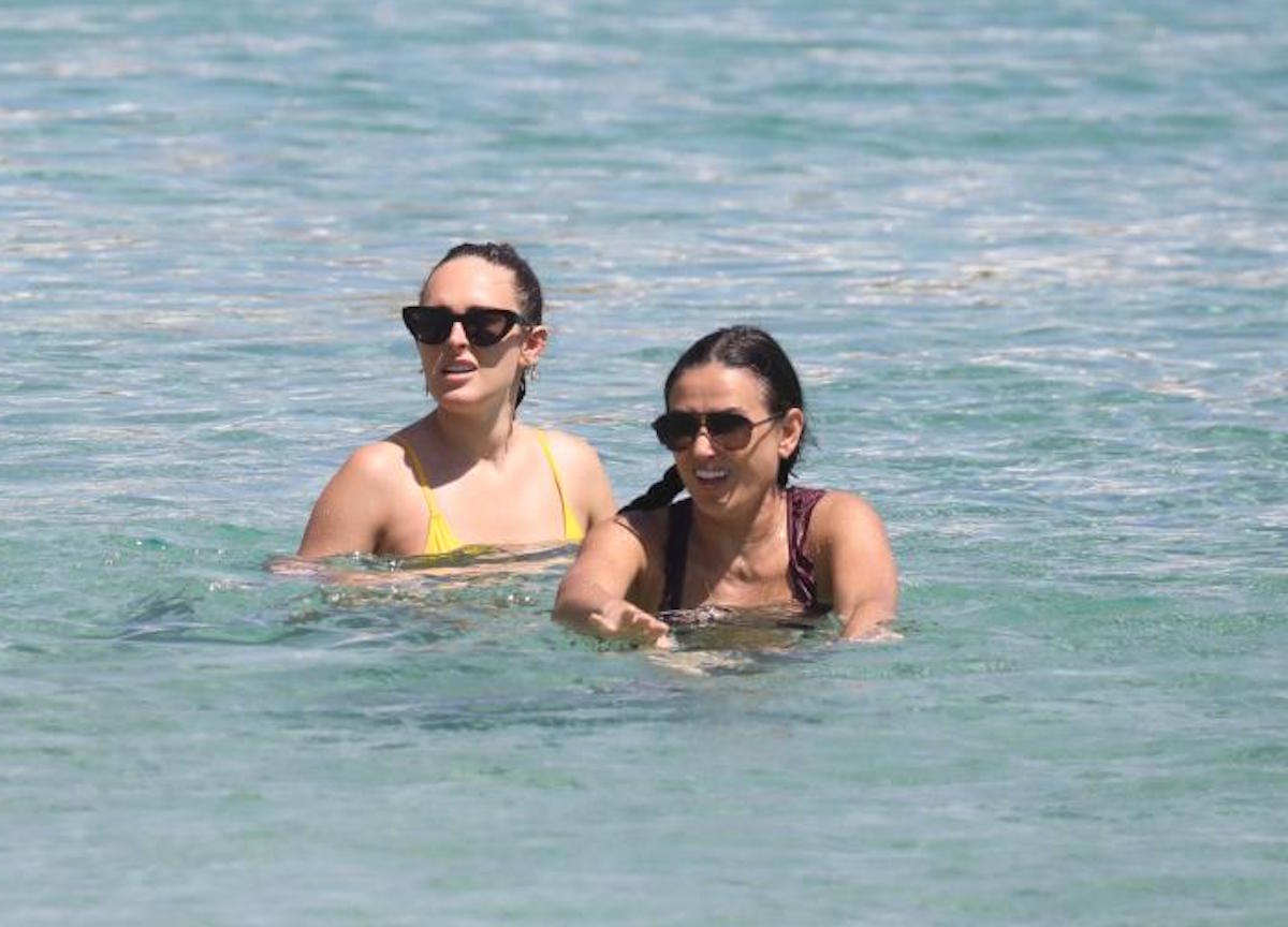 Mykonos,Demi Moore e la figlia Rumer Willis in vacanza in grecia 
