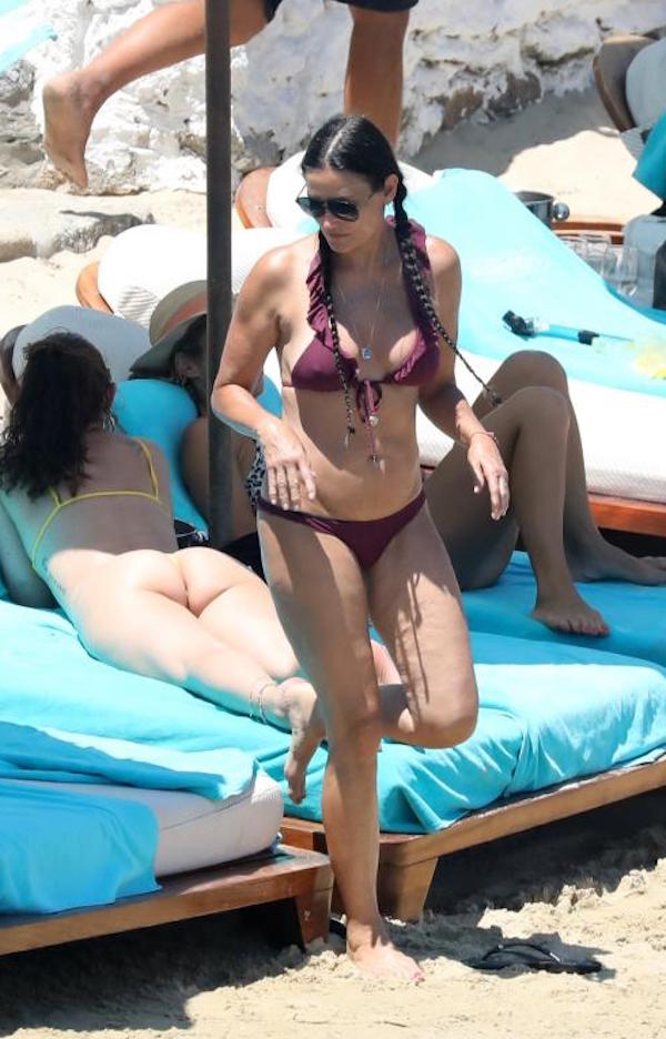Mykonos,Demi Moore e la figlia Rumer Willis in vacanza