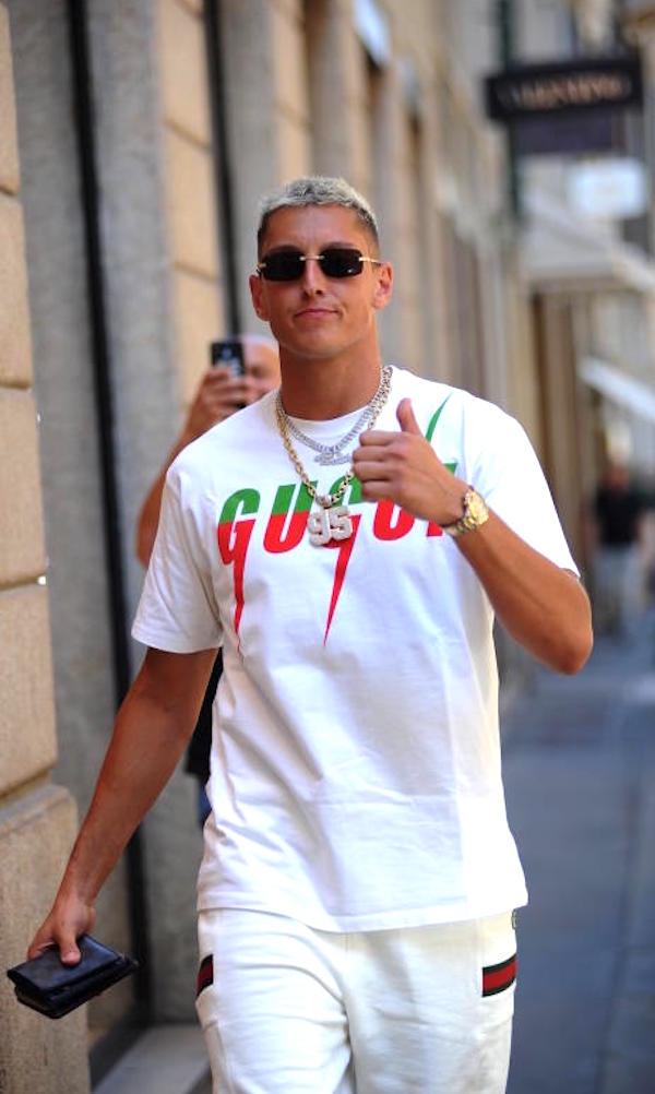 Milano,Pierluigi Gollini portiere dell'atalanta,presto n°1degli Spurs a pranzo