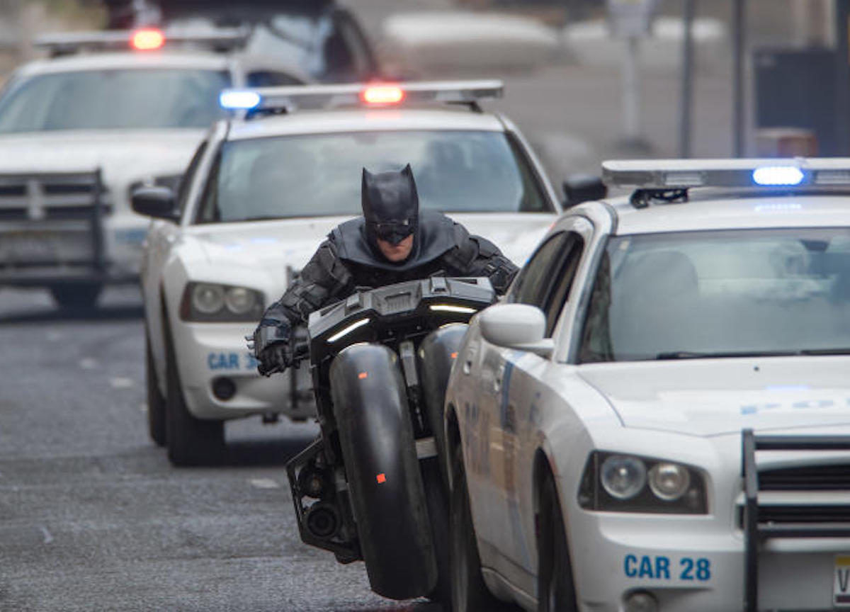 Glasgow, set  del nuovo film di Batman con Ben Affleck protagonista