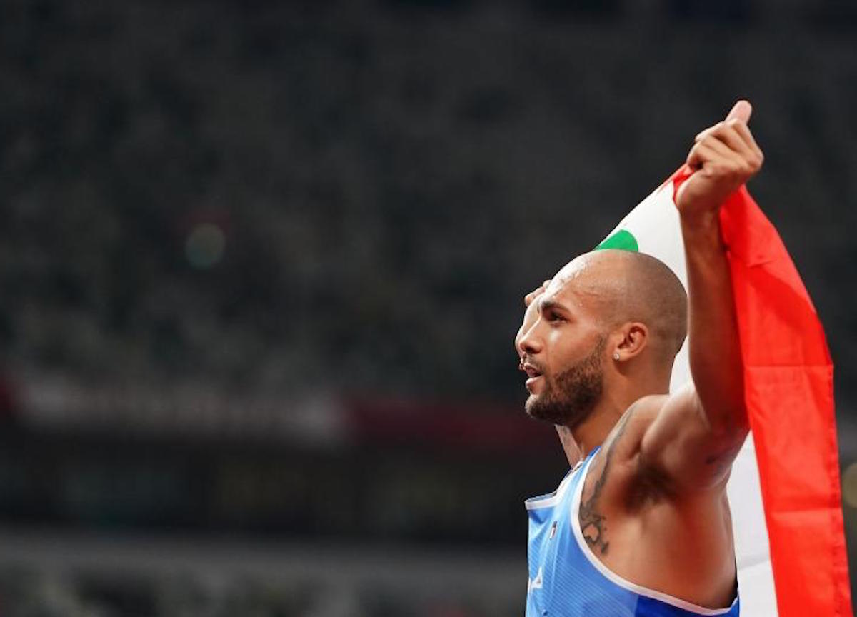 Marcel Jacob vince la medaglia d'oro olimpica nei cento metri 