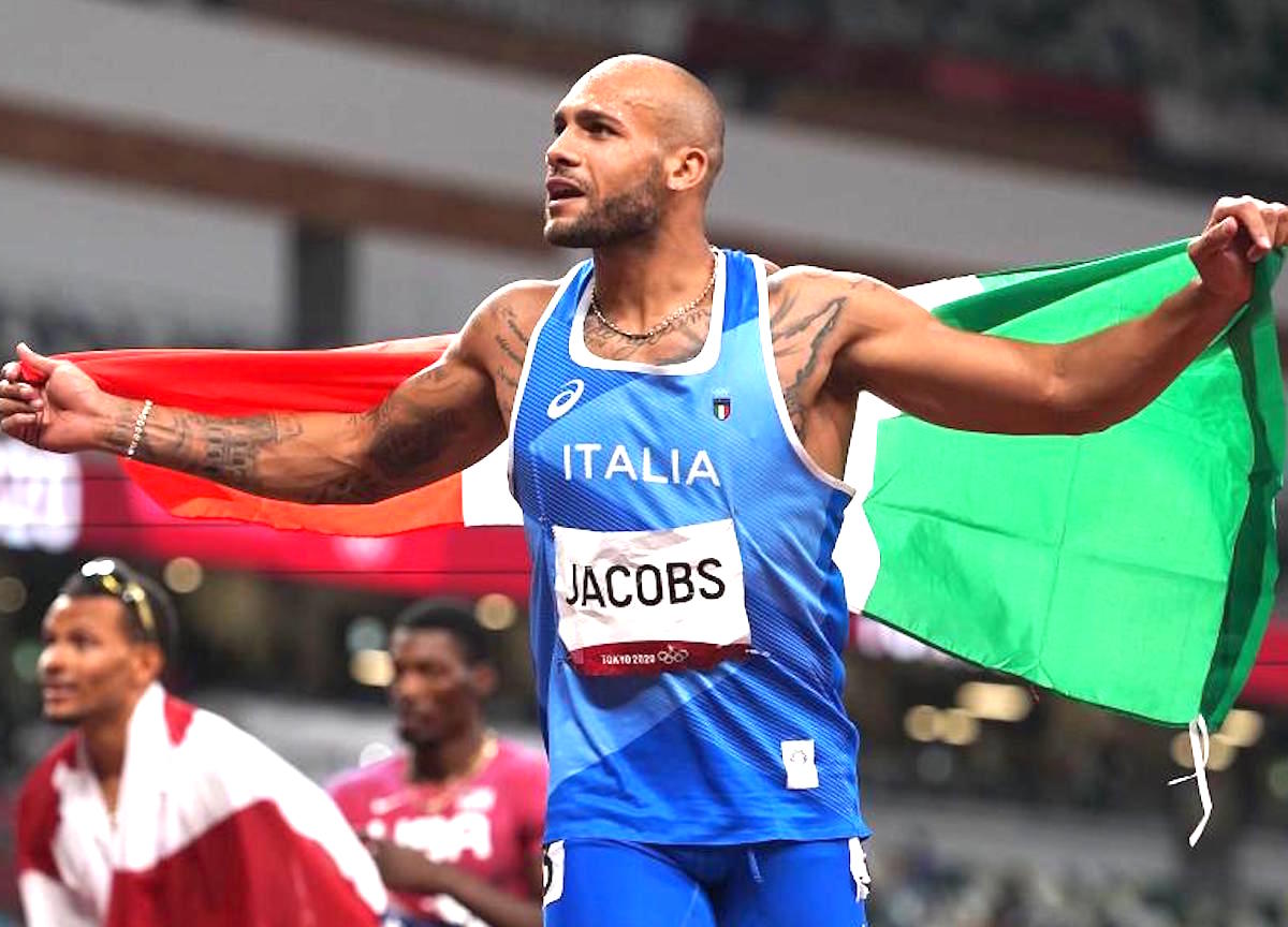 Marcel Jacob vince la medaglia d'oro olimpica nei cento metri 