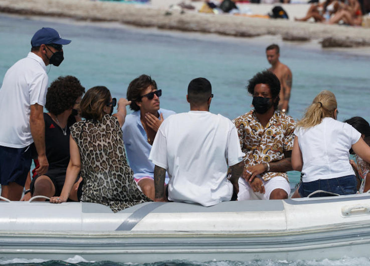 Formentera, il Calciatore del Real Madrid, Marcelo, in vacanza con famiglia 