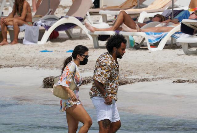 Formentera, il Calciatore del Real Madrid, Marcelo, in vacanza con famiglia 