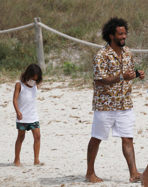Formentera, il Calciatore del Real Madrid, Marcelo, in vacanza con famiglia 