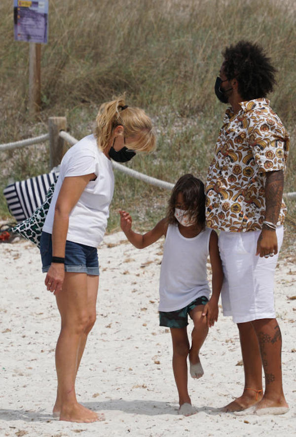 Formentera, il Calciatore del Real Madrid, Marcelo, in vacanza con famiglia 