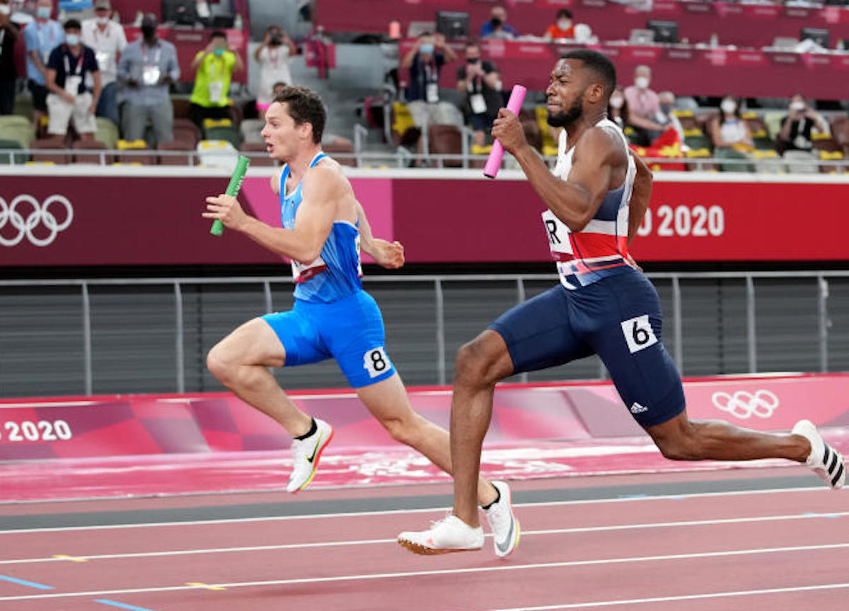 Olimpiadi, la staffetta italiana  4X100 maschile vince la Medagia D'oro 