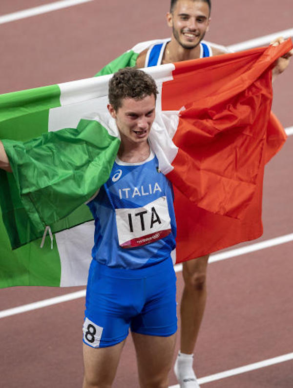 Olimpiadi, la staffetta italiana  4X100 maschile vince la Medagia D'oro 