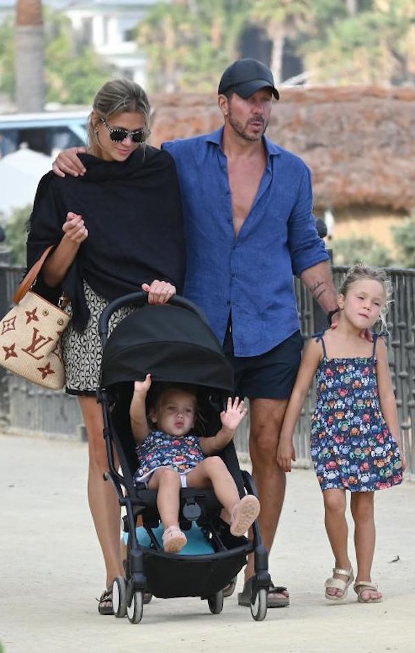 Spagna,Diego Simeone,tecnico Atletico Madrid,El Cholo,in vacanza con famiglia