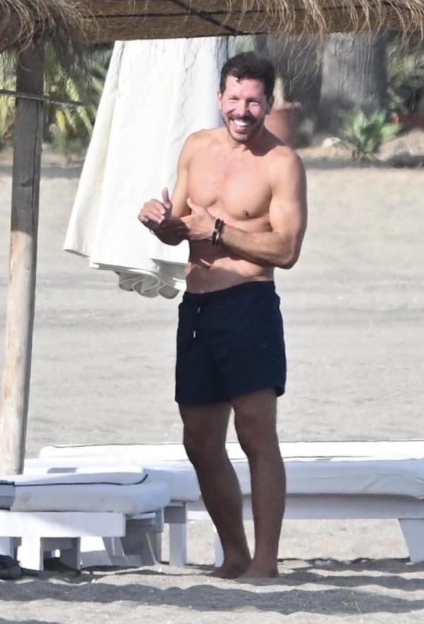 Spagna,Diego Simeone,tecnico Atletico Madrid,El Cholo,in vacanza con famiglia