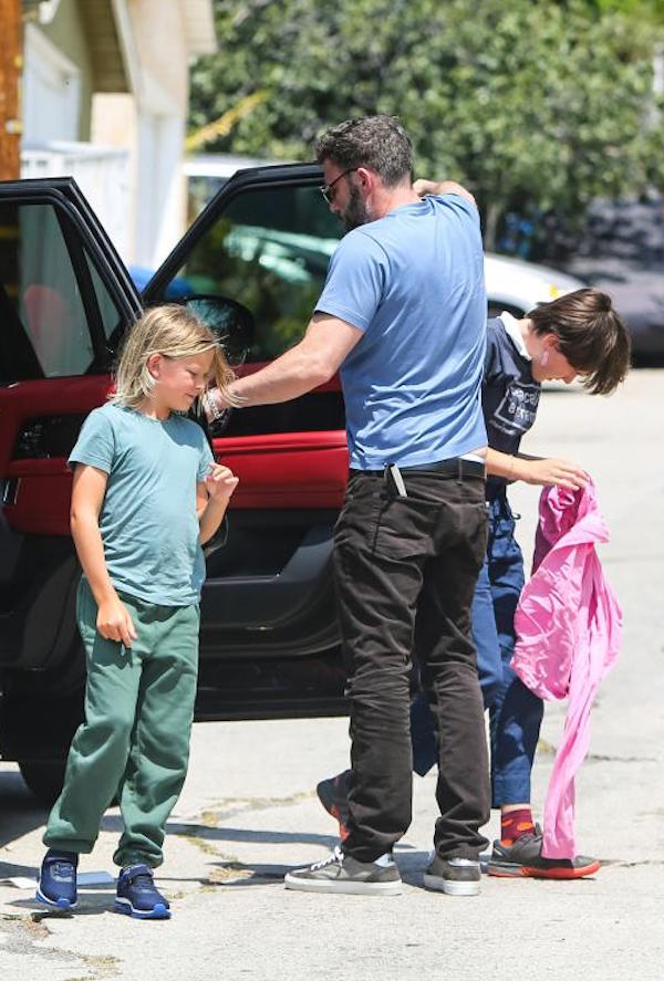 los Angeles,Ben Affleck riunione con i figli,Samuel,Violet e Seraphina 
