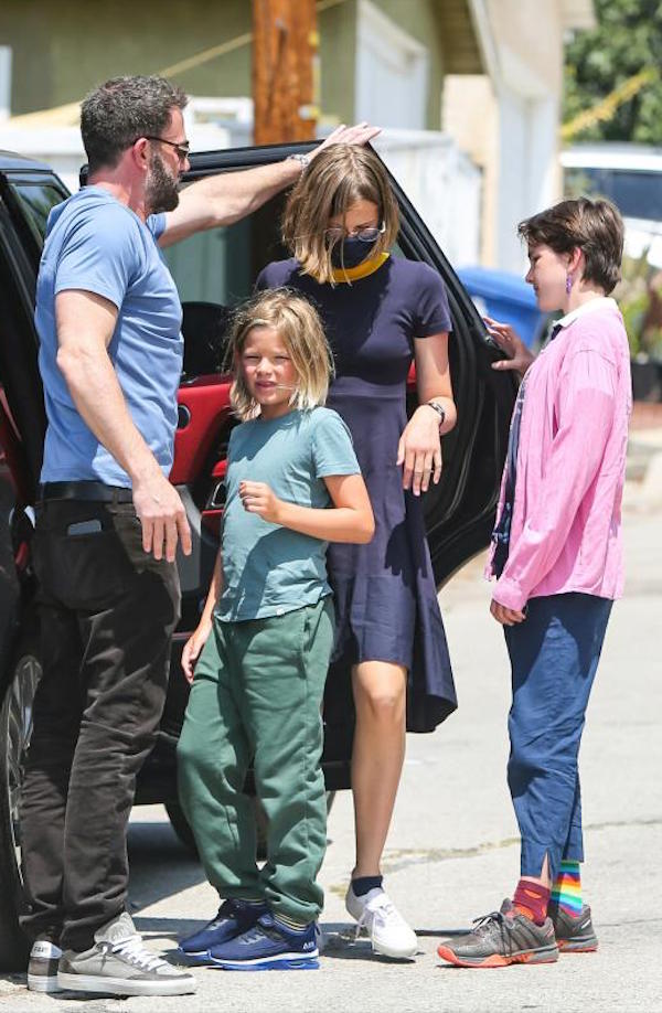 los Angeles,Ben Affleck riunione con i figli,Samuel,Violet e Seraphina 