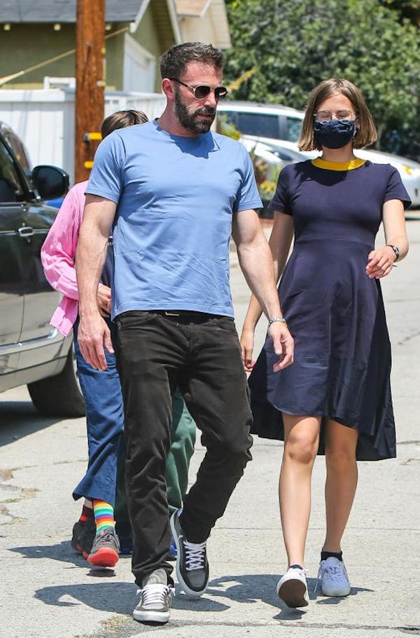 los Angeles,Ben Affleck riunione con i figli,Samuel,Violet e Seraphina 