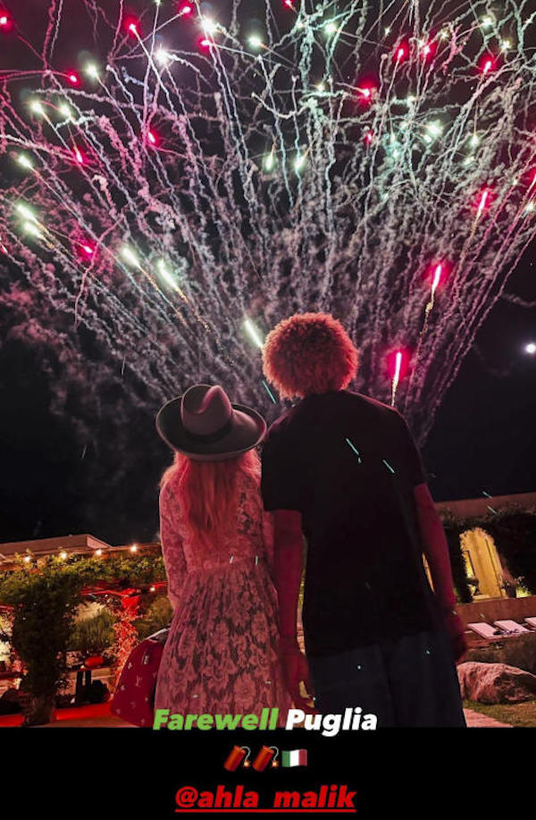 Puglia , Madonna e il suo fidanzato continuano a festeggiare il suo compleanno
