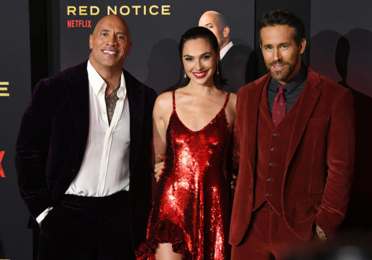 Dwayne Johnson, Gal Gadot and Ryan Reynolds IPA