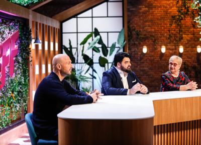 Joe Bastianich, Lidia Bastianich e Antononino Cannavacciuolo family food fight