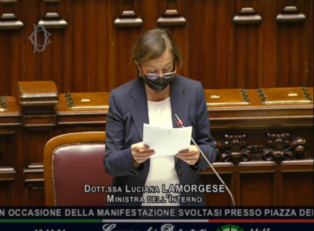 lamorgese diretta