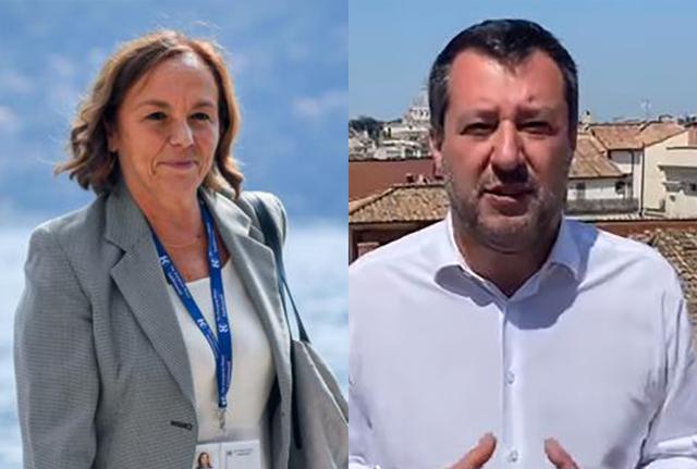 Luciana Lamorgese Matteo Salvini Lapresse Luciana Lamorgese Matteo Salvini Lapresse