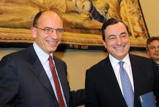 Enrico Letta Mario Draghi Enrico Letta Mario Draghi
