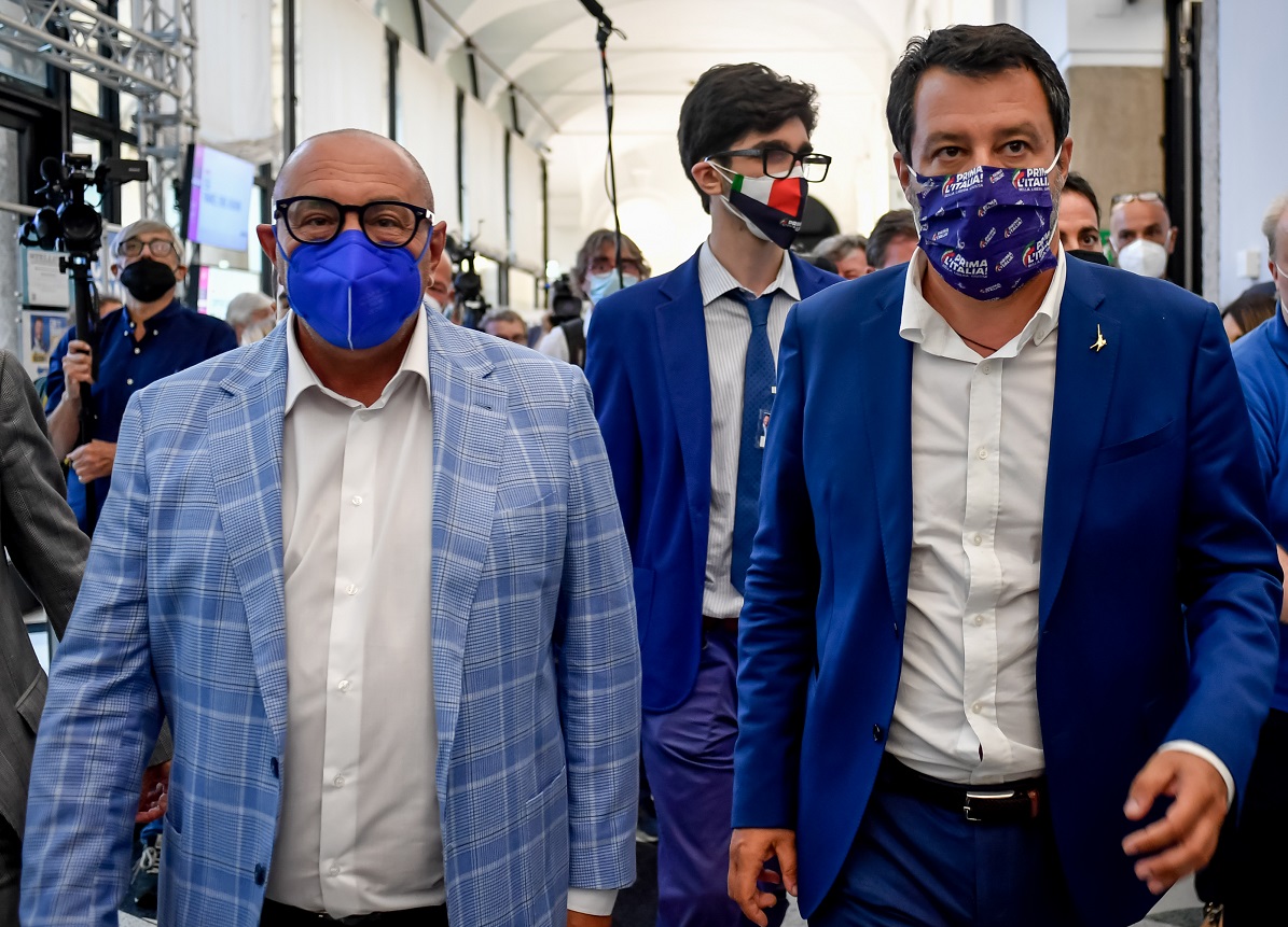 Luca Bernardo e Matteo Salvini Luca Bernardo e Matteo Salvini