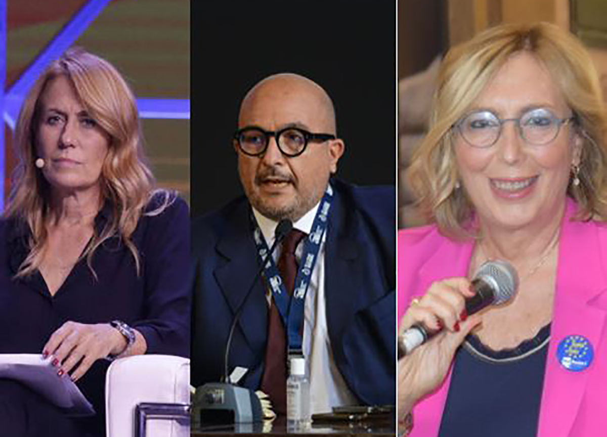 Da sinistra a destra: Monica Maggioni, Gennaro Sangiuliano e Simona Sala Da sinistra a destra: Monica Maggioni, Gennaro Sangiuliano e Simona Sala