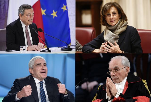 Mario Draghi Marta Catabia Giuliano Amato Pier Ferdinando Casini Lapresse Mario Draghi Marta Catabia Giuliano Amato Pier Ferdinando Casini Lapresse
