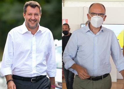 Letta: "La Lega ha superato il limite". Salvini: "Pd contro l'Italia". Vota