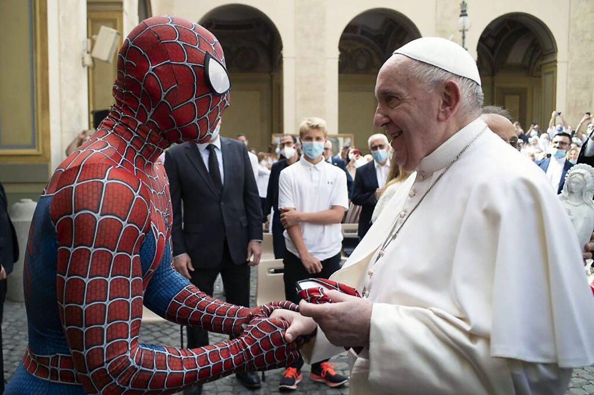 Mattia Villardita con papa Francesco Mattia Villardita con papa Francesco