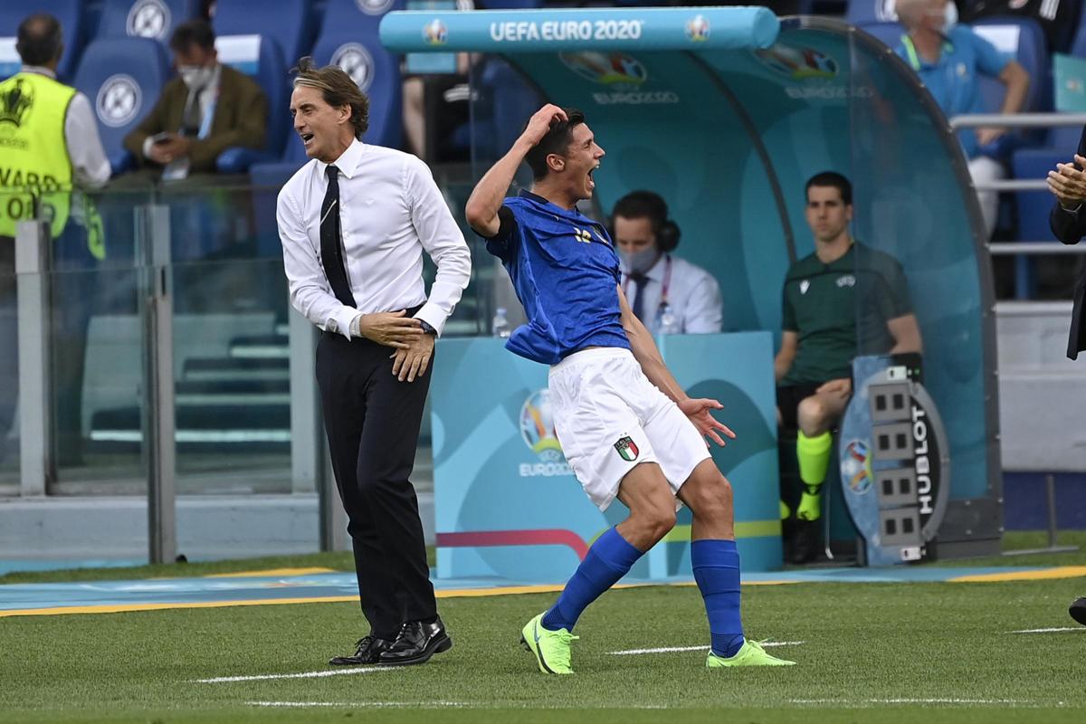 Matteo Pessina - Roberto Mancini (Lapresse) Matteo Pessina - Roberto Mancini (Lapresse)