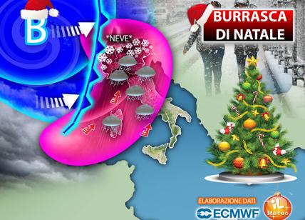 Meteo neve, burrasca di Natale: avanza il gelo su tutta Italia. Previsioni