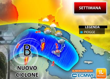 Meteo previsioni: vortice di piogge e aria polare in arrivo sull'Italia