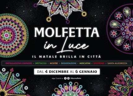 'Molfetta in Luce', il Natale brilla sulla città con le luminarie d'autore