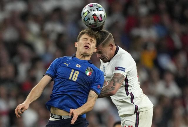 Barella nella finale di Euro 2020 contro l'Inghilterra Barella nella finale di Euro 2020 contro l'Inghilterra