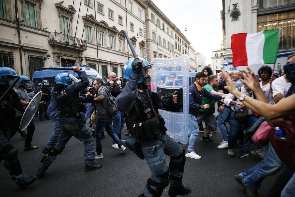 no green pass roma cgil polizia