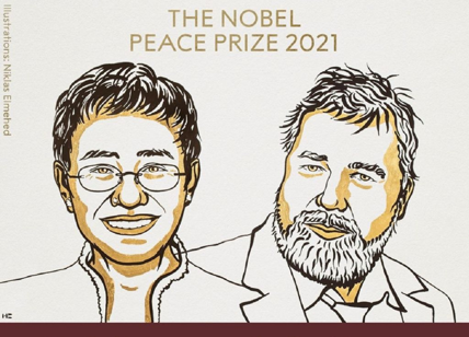 Nobel per la Pace a Maria Ressa e Dmitry Muratov per la libertà d'espressione