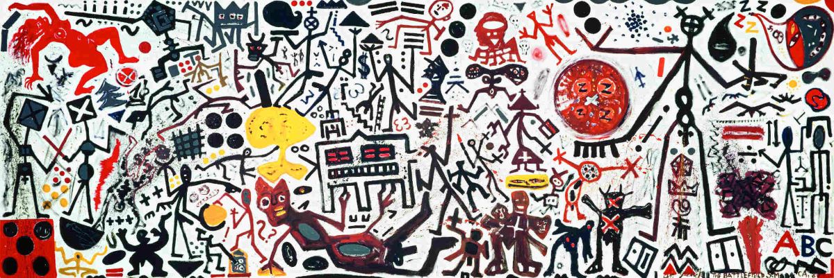 PENCK The battlefield (Il campo di battaglia)1989   © 2021, ProLitteris, Zurich