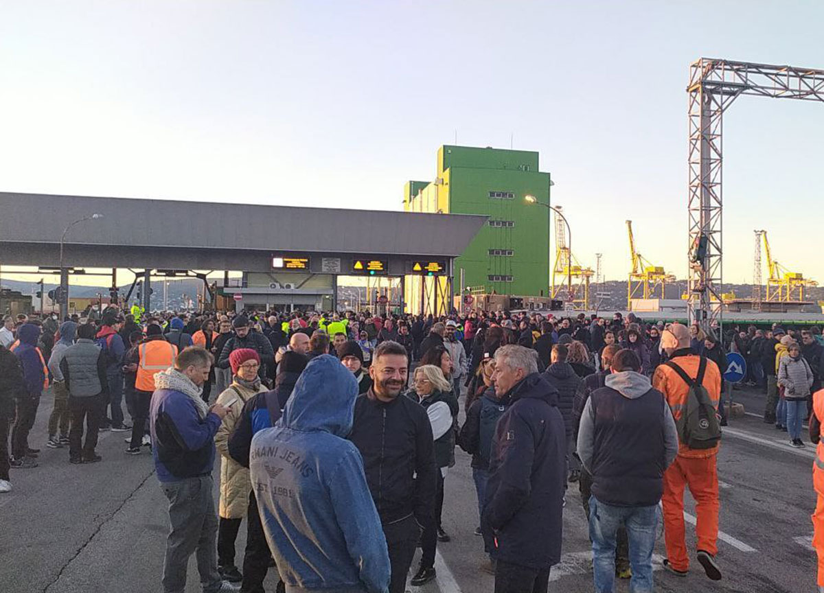 porto di trieste manifestazione no vax