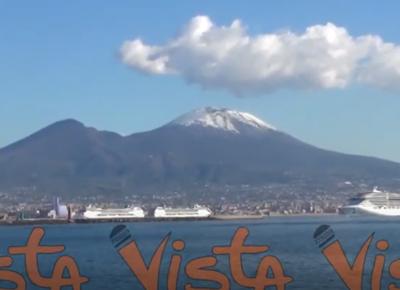 Prima neve Vesuvio golfo napoli