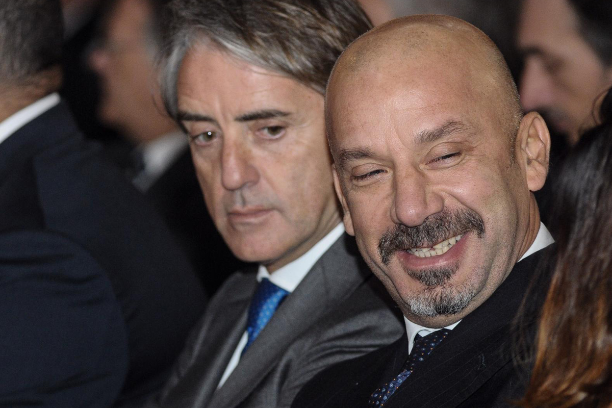 Roberto Mancini - Gianluca Vialli (foto Lapresse)