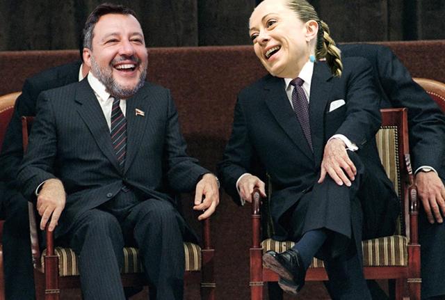 Matteo Salvini Giorgia Meloni Lapresse Matteo Salvini Giorgia Meloni Lapresse