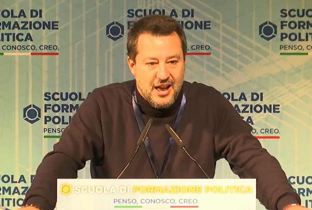 Il segretario della Lega Matteo Salvini