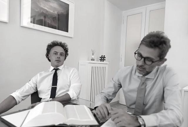 da sx: gli Avv.ti Matteo Sances e Sergio Patrone da sx: gli Avv.ti Matteo Sances e Sergio Patrone
