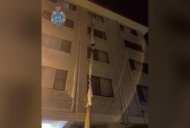 Un frame del video diffuso dalla polizia australiana alla stampa locale Un frame del video diffuso dalla polizia australiana alla stampa locale