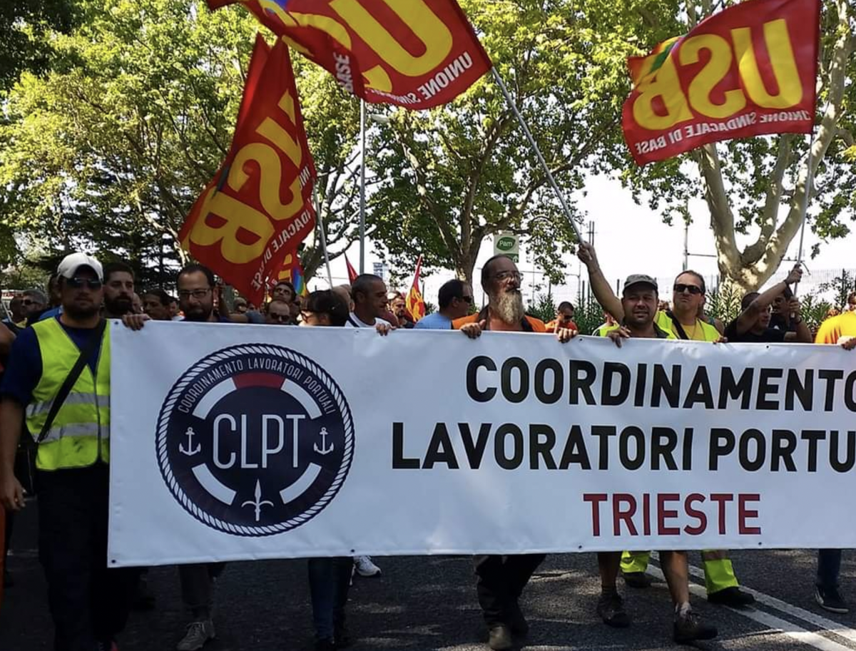 Lavoratori Porto sciopero