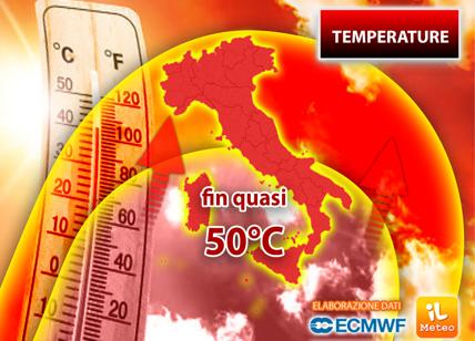 Allarme meteo, picchi di 50° per la settimana più calda: ecco dove e quando