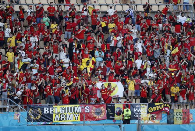 I tifosi del Belgio (Lapresse) I tifosi del Belgio (Lapresse)