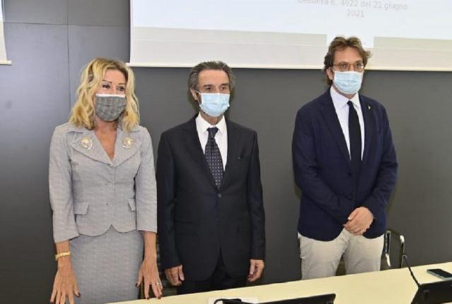 Melania Rizzoli, Attilio Fontana, Guido Guidesi Melania Rizzoli, Attilio Fontana, Guido Guidesi